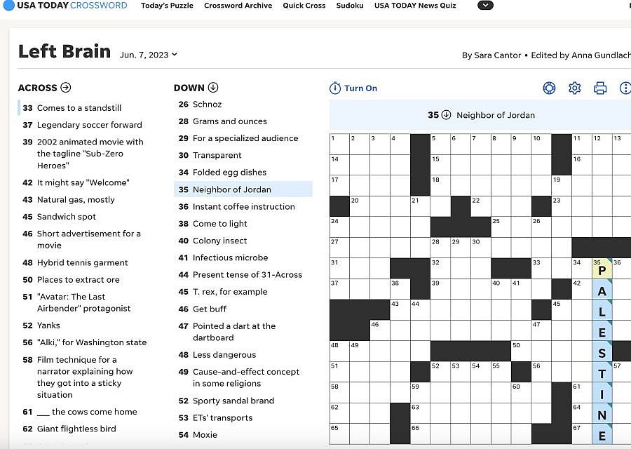 USAToday Crossword