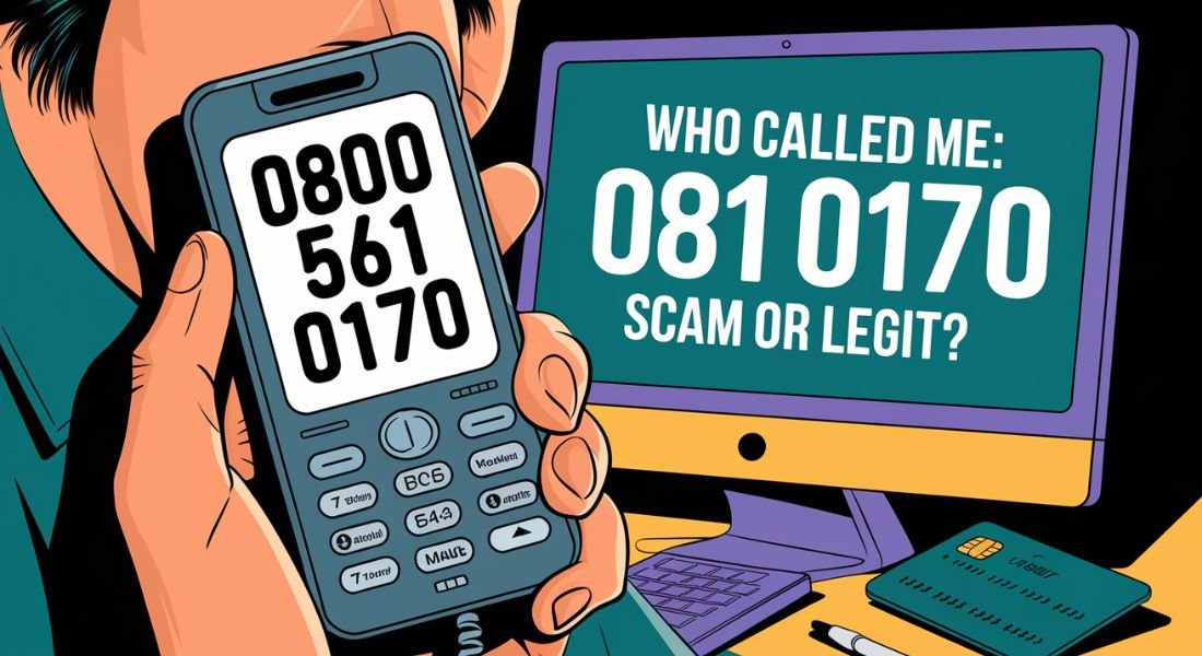 Who Called Me 0800 561 0170, identifying the mystery caller.