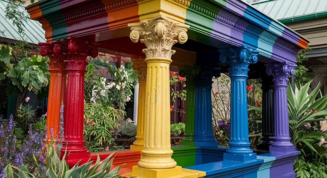 How Column In Victorian Should Be Paint In Multi Colors